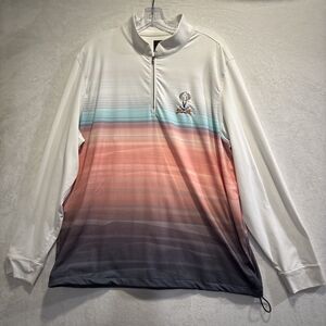 Greg Norman GN Play Dry Long Sleeve Offshore 1/4 Zip Men's XL Tobacco Road Golf